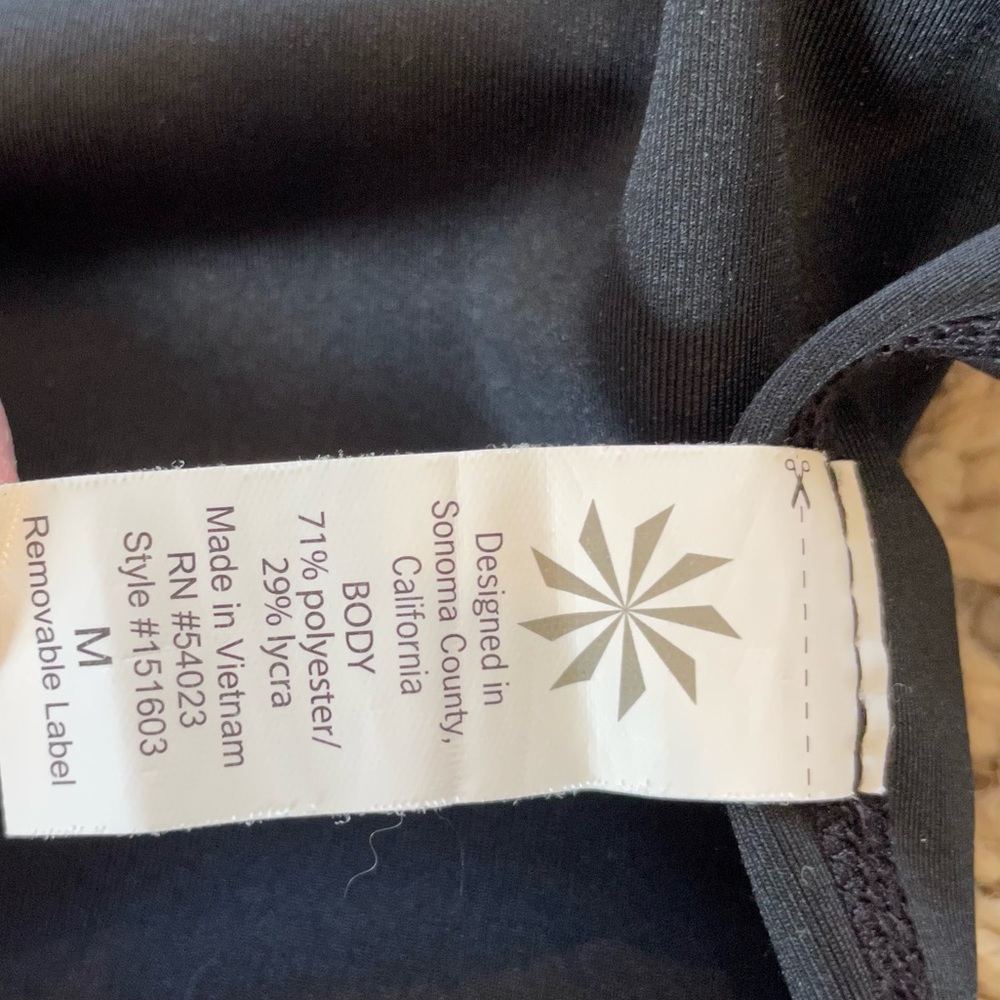 Athleta Crystal Chaturanga Polka Dot Leggings Reversible Tights Black White Med - Picture 12 of 13